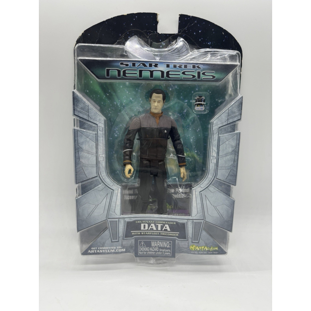 Star Trek Nemesis Data Action Figure, Art Asylum NEW Sealed